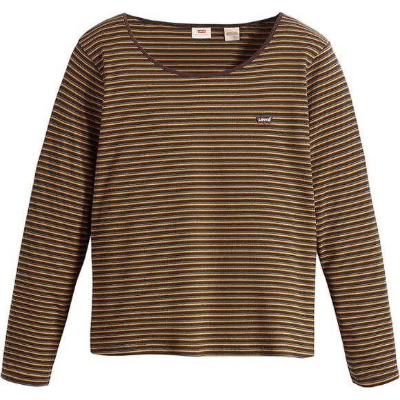 Levi's Plus Size Honey Long-Sleeve Women's Stripe Top, NWT! Size 3x - Picture 1 of 10
